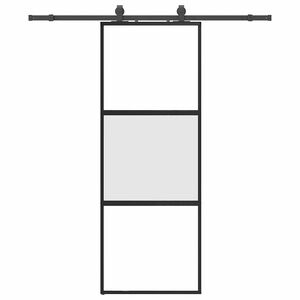 vidaXL &Sigma;&upsilon;&rho;ό&mu;&epsilon;&nu;&eta; &pi;ό&rho;&tau;&alpha; &mu;&epsilon; &sigma;&epsilon;&tau; &upsilon;&lambda;&iota;&kappa;&omicron;ύ &Mu;&alpha;ύ&rho;&omicron; 76x205 cm &gamma;&upsilon;&alpha;&lambda;ί &mu;&epsilon;&tau;&rho;&iota;&alpha;&sigma;&mu;έ&nu;&omicron;