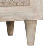 vidaXL Πλαϊνό γραφείο 2 pcs Λευκό 60 x 33 x 75 cm Μασίφ ξύλο μάνγκο