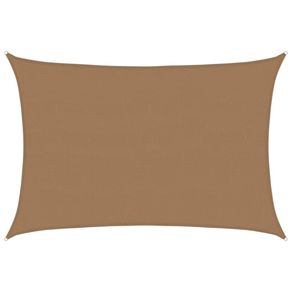 vidaXL Πανί Σκίασης Taupe 5 x 6 μ. από HDPE 160 γρ./μ²