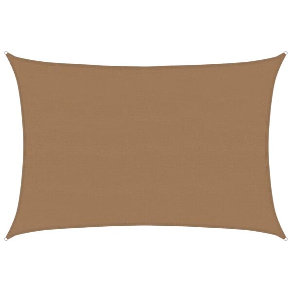 vidaXL Πανί Σκίασης Taupe 5 x 6 μ. από HDPE 160 γρ./μ²