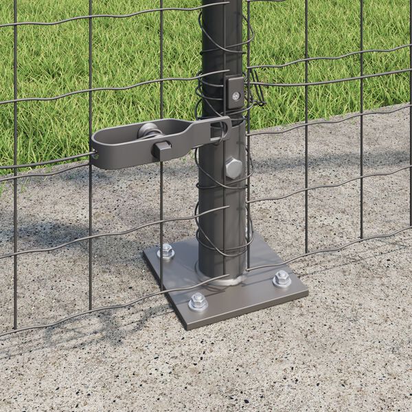 vidaXL Στυλίβες με Βάσεις 52 τεμ Ø32mm 83,5cm Γαλβανισμένος Χάλυβας