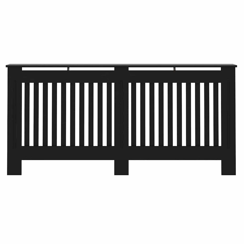 vidaXL Καπάκι Καλοριφέρ 2 pcs Μαύρο 172 x 19 x 81.5 cm