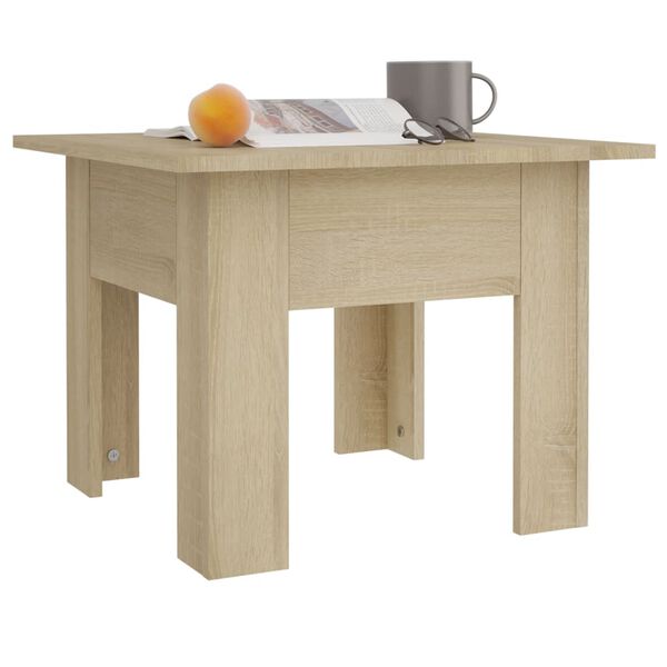 vidaXL Τραπεζάκι Σαλονιού Sonoma Δρυς 55 x 55 x 42 εκ. Μοριοσανίδα