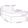 vidaXL &Kappa;&rho;&epsilon;&beta;ά&tau;&iota; Boxspring &mu;&epsilon; &Sigma;&tau;&rho;ώ&mu;&alpha; &Sigma;&kappa;&omicron;ύ&rho;&omicron; &Mu;&pi;&lambda;&epsilon; 90x190 &epsilon;&kappa;. &Beta;&epsilon;&lambda;&omicron;ύ&delta;&iota;&nu;&omicron;