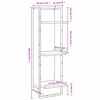 vidaXL Ραφιέρα Τοίχου με 3 Ράφια Γκρι Sonoma 30x25x100 Επεξεργ. Ξύλο