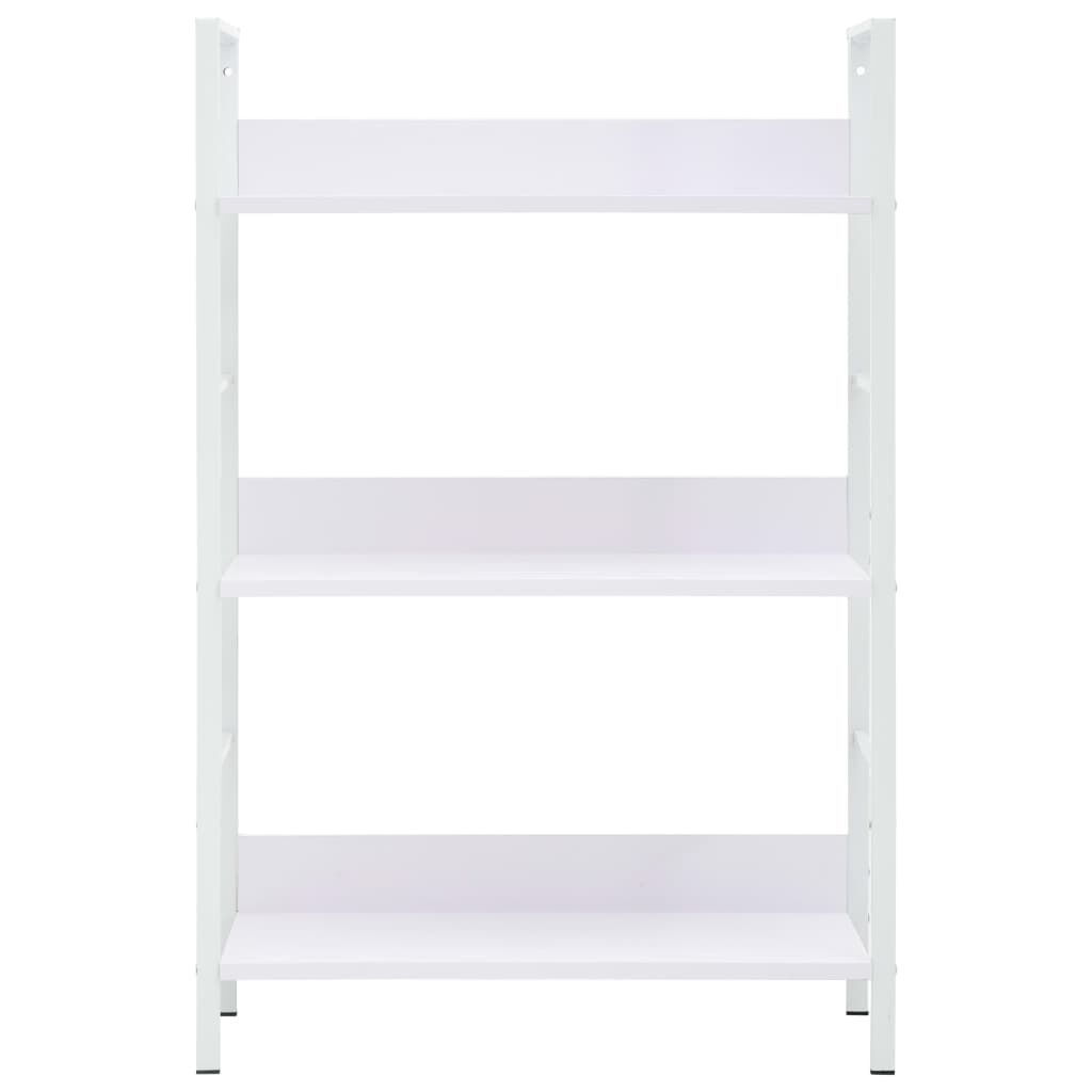 vidaXL Ραφιέρα 3 Επιπέδων Λευκή 60x27,6x90,5 εκ. Επεξεργασμένο Ξύλο
