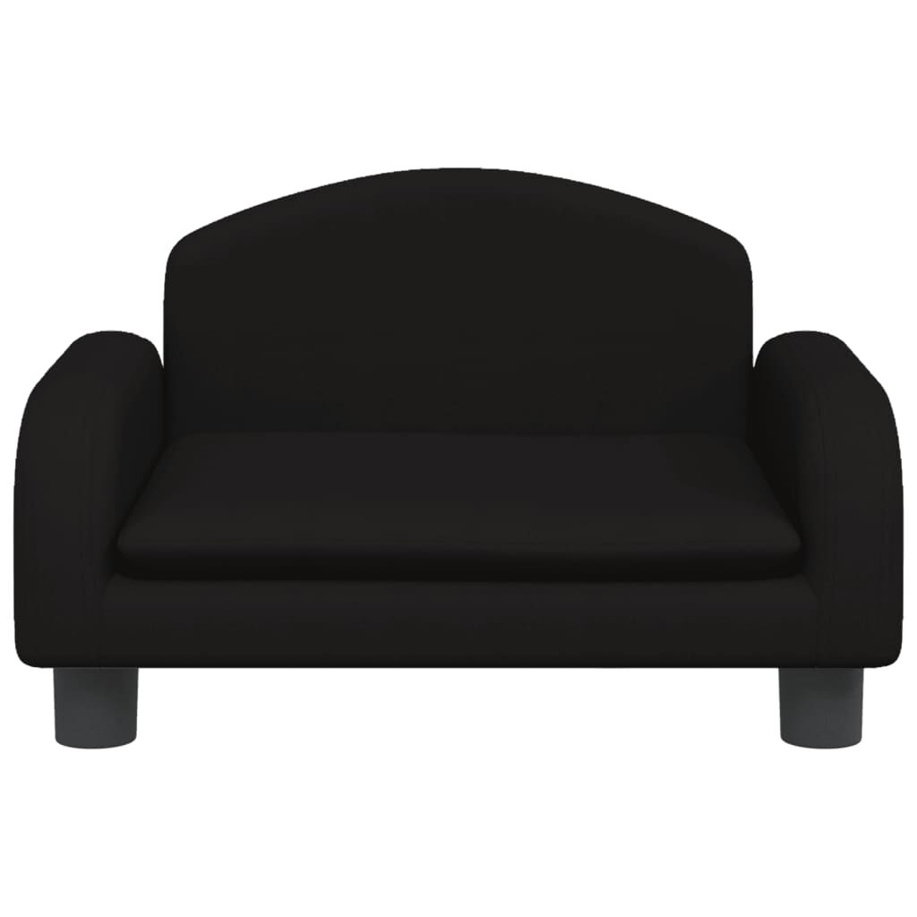 vidaXL Καναπές Παιδικός Μαύρο 50x40x30 εκ. από Ύφασμα