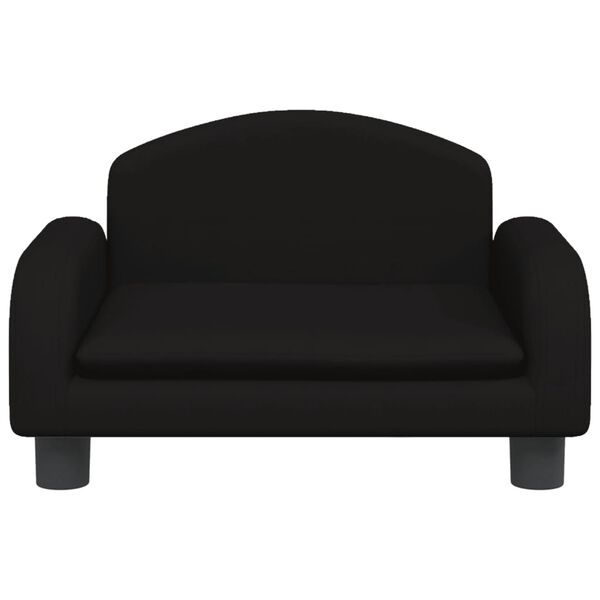 vidaXL Καναπές Παιδικός Μαύρο 50x40x30 εκ. από Ύφασμα