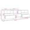 vidaXL Έπιπλο Τηλεόρασης Καπνιστή Δρυς 150x33,5x45 εκ. Επεξεργ. Ξύλο