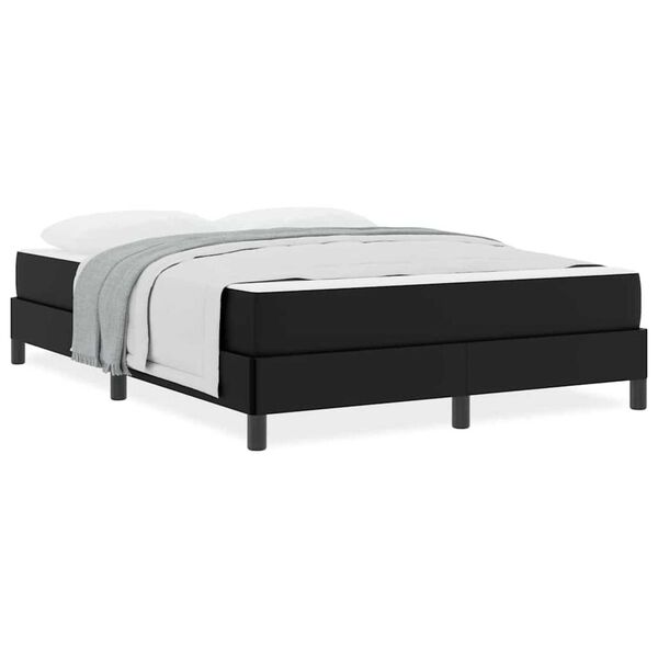 vidaXL Κρεβάτι Άλλο Μαύρο 140 x 190 cm Τεχνητό δέρμα
