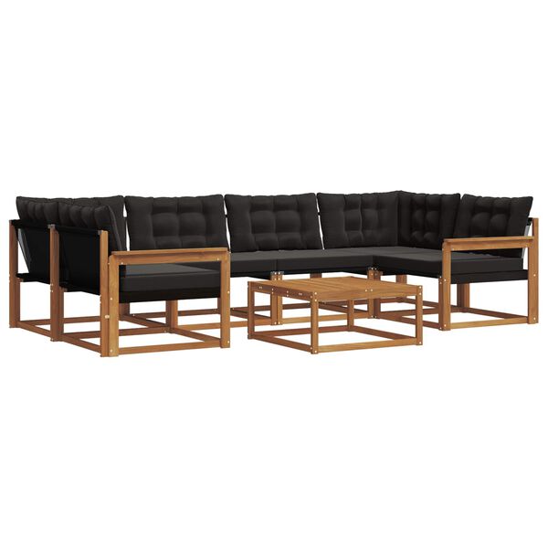 vidaXL &Sigma;&epsilon;&iota;&rho;ά &Kappa;&alpha;&nu;&alpha;&pi;έ &Epsilon;&xi;&omega;&tau;&epsilon;&rho;&iota;&kappa;&omicron;ύ &mu;&epsilon; &mu;&alpha;&xi;&iota;&lambda;ά&rho;&iota; 7 pcs &Phi;&upsilon;&sigma;&iota;&kappa;ό &kappa;&alpha;&iota; &Mu;&alpha;ύ&rho;&omicron;