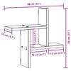 vidaXL Ραφιέρες Τοίχου 2 τεμ. Καφέ Δρυς 38x12x38εκ. Επεξεργασμένο Ξύλο