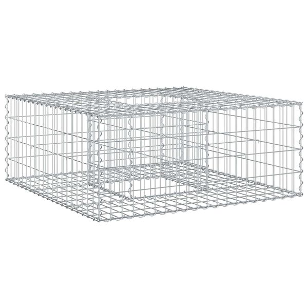 vidaXL &Alpha;&nu;&alpha;&sigma;&eta;&kappa;&omega;&mu;έ&nu;&omicron; &kappa;&rho;&epsilon;&beta;ά&tau;&iota; gabion &Alpha;&sigma;&eta;&mu;ί 100 x 100 x 40 cm