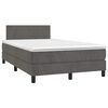 vidaXL &Kappa;&rho;&epsilon;&beta;ά&tau;&iota; Boxspring &mu;&epsilon; &Sigma;&tau;&rho;ώ&mu;&alpha; & LED &Sigma;&kappa;.&Gamma;&kappa;&rho;&iota; 120x190&epsilon;&kappa;. &Beta;&epsilon;&lambda;&omicron;ύ&delta;&iota;&nu;&omicron;