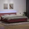 vidaXL &Kappa;&rho;&epsilon;&beta;ά&tau;&iota; Boxspring &mu;&epsilon; &Sigma;&tau;&rho;ώ&mu;&alpha; & LED &Rho;&omicron;&zeta; 180x210 &epsilon;&kappa;. &Beta;&epsilon;&lambda;&omicron;ύ&delta;&iota;&nu;&omicron;
