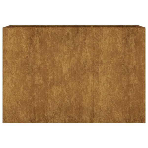 vidaXL Ζαρντινιέρα 120 x 40 x 80 εκ. από Ατσάλι Σκληρυθέν στον Αέρα