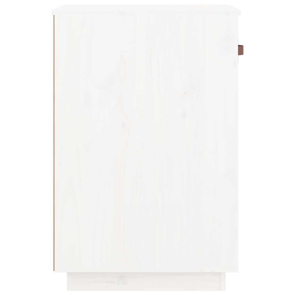 vidaXL Ντουλάπι Γραφείου Λευκό 40 x 50 x 75 εκ. Μασίφ Ξύλο Πεύκου