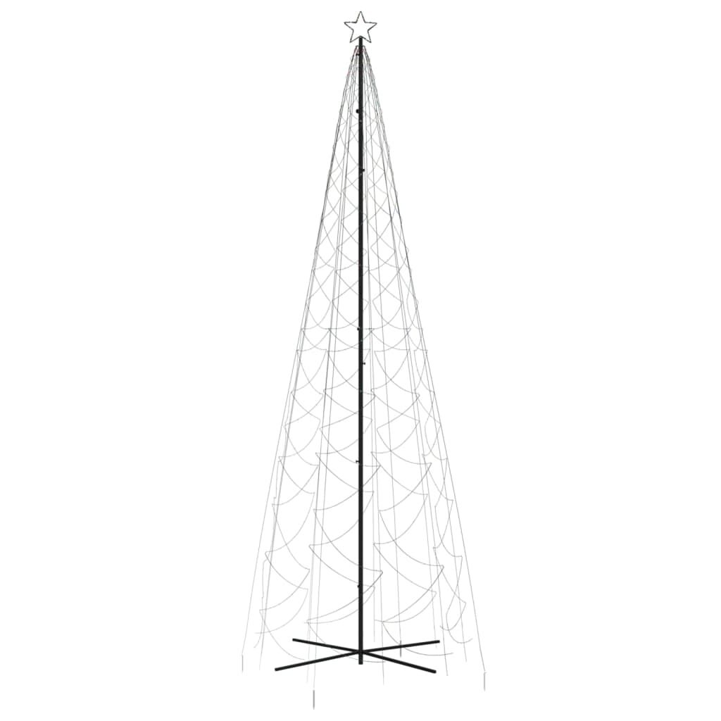vidaXL Χριστουγεννιάτικο Δέντρο Κώνος 1400 LED Πολύχρωμο 160x500 εκ.