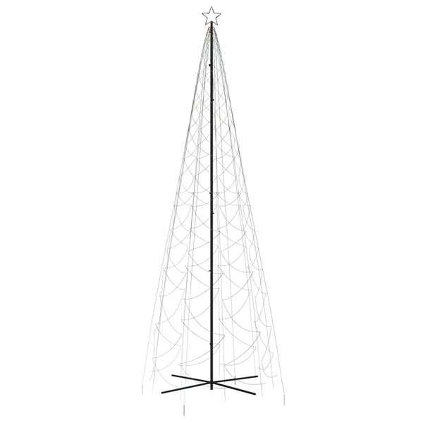 vidaXL Χριστουγεννιάτικο Δέντρο Κώνος 1400 LED Πολύχρωμο 160x500 εκ.