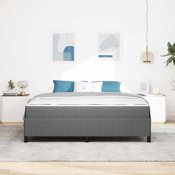 vidaXL Σκελετός Κρεβατιού Ανοιχτό γκρι 180 x 200 cm Βελούδο