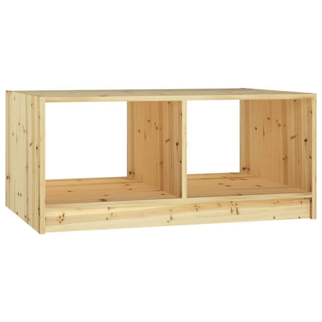 vidaXL Τραπεζάκι Σαλονιού 75 x 50 x 33,5 εκ. από Μασίφ Ξύλο Ελάτης