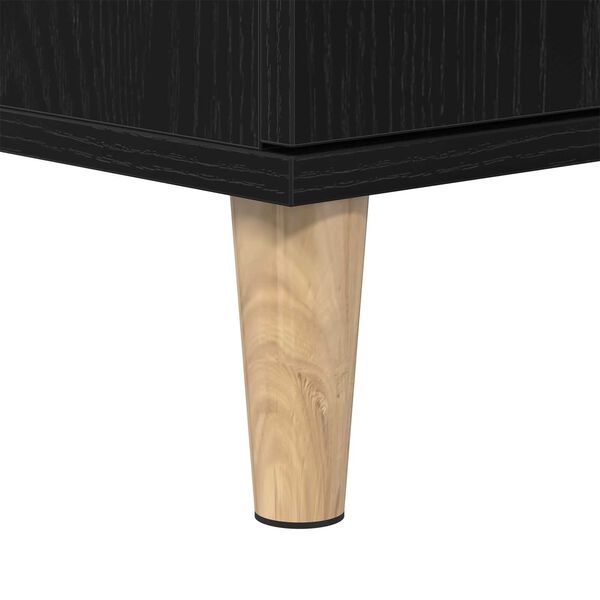 vidaXL Ντουλάπι Μπάνιου Μαύρη δρυς 30 x 30 x 190 εκ Επεξεργασμένο ξύλο