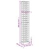 vidaXL Ραφιέρα Κρασιών 57 Μπουκ. Μαύρη 34x18x200 εκ. Σφυρήλατο Σίδερο