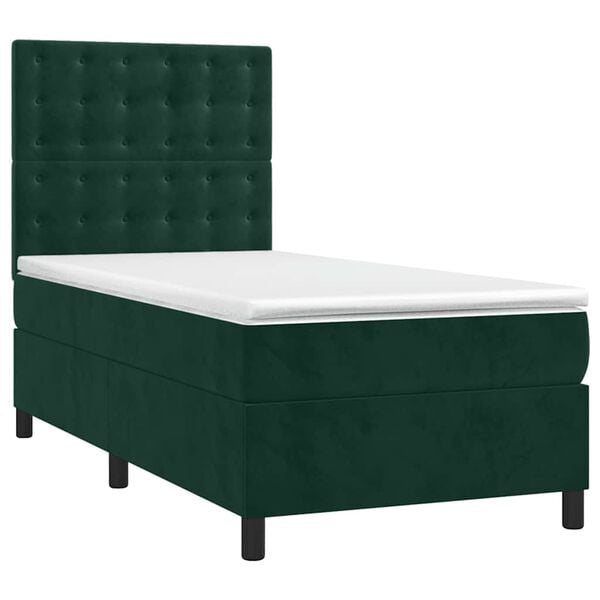 vidaXL &Kappa;&rho;&epsilon;&beta;ά&tau;&iota; Boxspring &mu;&epsilon; &Sigma;&tau;&rho;ώ&mu;&alpha; &Sigma;&kappa;&omicron;ύ&rho;&omicron; &Pi;&rho;ά&sigma;&iota;&nu;&omicron; 90x200 &epsilon;&kappa;. &Beta;&epsilon;&lambda;&omicron;ύ&delta;&iota;&nu;&omicron;