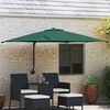 vidaXL Ομπρέλα Κήπου Πράσινο και Μαύρο 248.5 x 247.5 x 160 εκ.