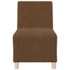 vidaXL Μοναδικός Καναπές χωρίς Χερούλια 2 pcs Καφέ 55 x 74 x 82 εκ.