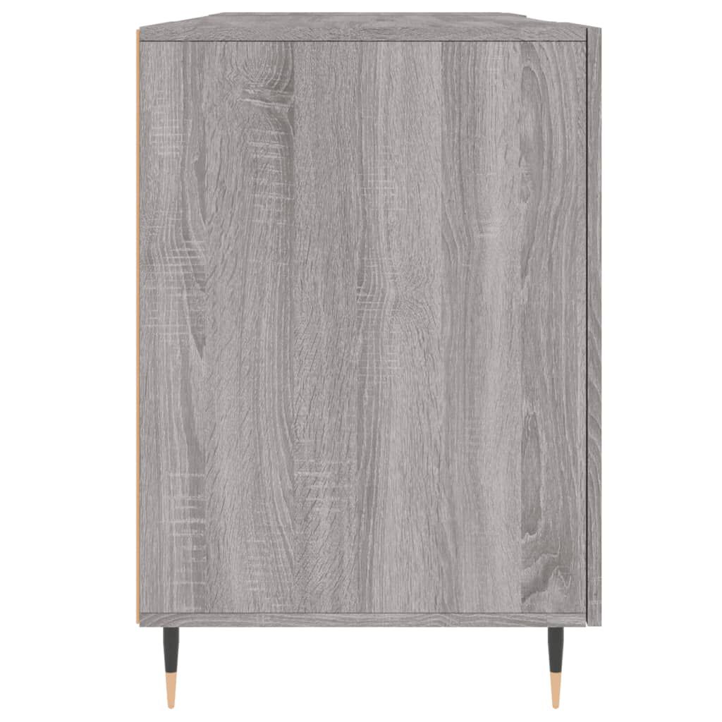 vidaXL Γραφείο Γκρι Sonoma 140 x 50 x 75 εκ. από Επεξεργασμένο Ξύλο