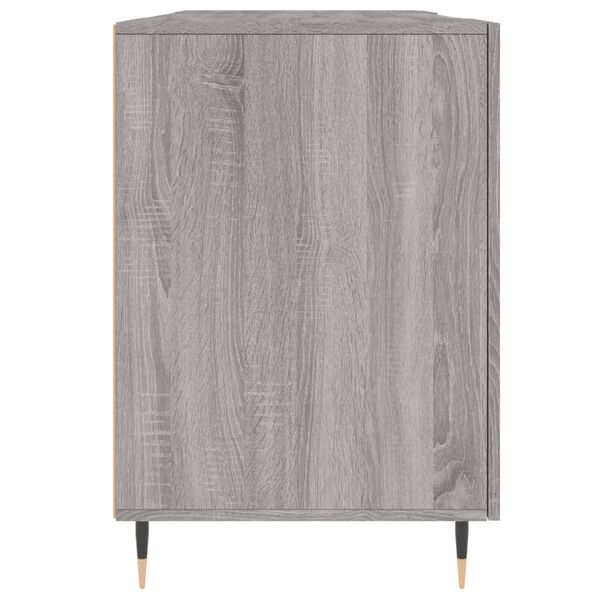 vidaXL Γραφείο Γκρι Sonoma 140 x 50 x 75 εκ. από Επεξεργασμένο Ξύλο