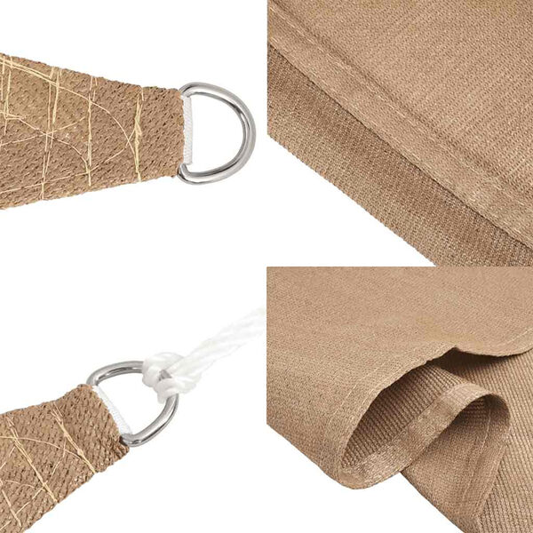 vidaXL Πανί Σκίασης Taupe 3 x 4 x 4 μ. από HDPE 160 γρ./μ²