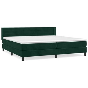 vidaXL &Kappa;&rho;&epsilon;&beta;ά&tau;&iota; Boxspring &mu;&epsilon; &Sigma;&tau;&rho;ώ&mu;&alpha; &Sigma;&kappa;&omicron;ύ&rho;&omicron; &Pi;&rho;ά&sigma;&iota;&nu;&omicron; 200x200&epsilon;&kappa;. &Beta;&epsilon;&lambda;&omicron;ύ&delta;&iota;&nu;&omicron;