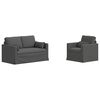 vidaXL &Sigma;&epsilon;&tau; &Kappa;&alpha;&nu;&alpha;&pi;έ 2 pcs &Sigma;&kappa;&omicron;ύ&rho;&omicron; &Gamma;&kappa;&rho;&iota; 139 x 78 x 80 &epsilon;&kappa; ύ&phi;&alpha;&sigma;&mu;&alpha;