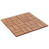 vidaXL &Pi;&lambda;ά&kappa;&alpha; &Kappa;&alpha;&tau;&alpha;&sigma;&kappa;&epsilon;&upsilon;ή&sigmaf; 22 pcs &Xi;ύ&lambda;&omicron; teak 30 x 30 cm WPC