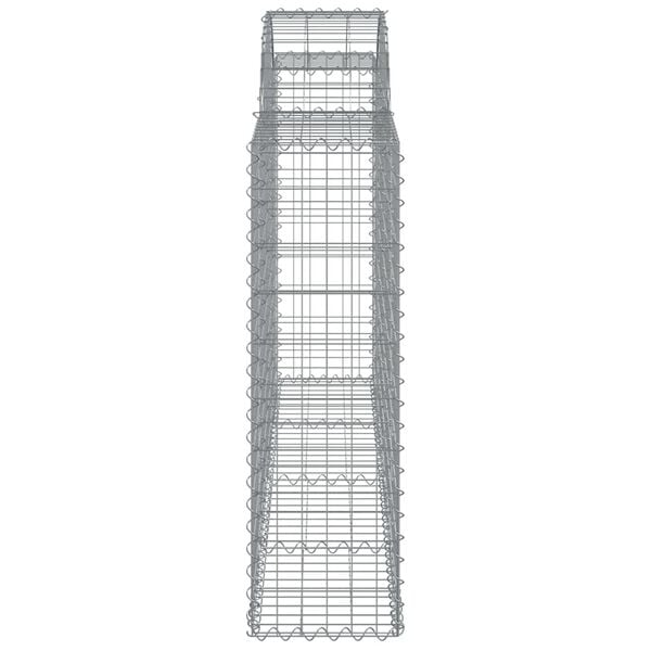 vidaXL Συρματοκιβώτια Τοξωτά 9 τεμ. 200x30x100/120 εκ. Γαλβαν. Ατσάλι