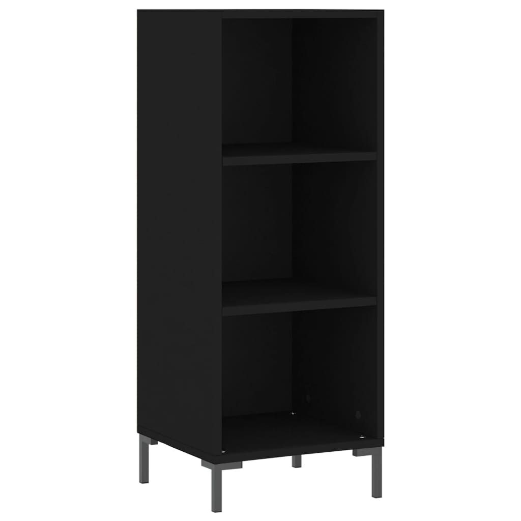 vidaXL Ντουλάπι Μαύρο 34,5 x 34 x 180 εκ. από Επεξεργασμένο Ξύλο