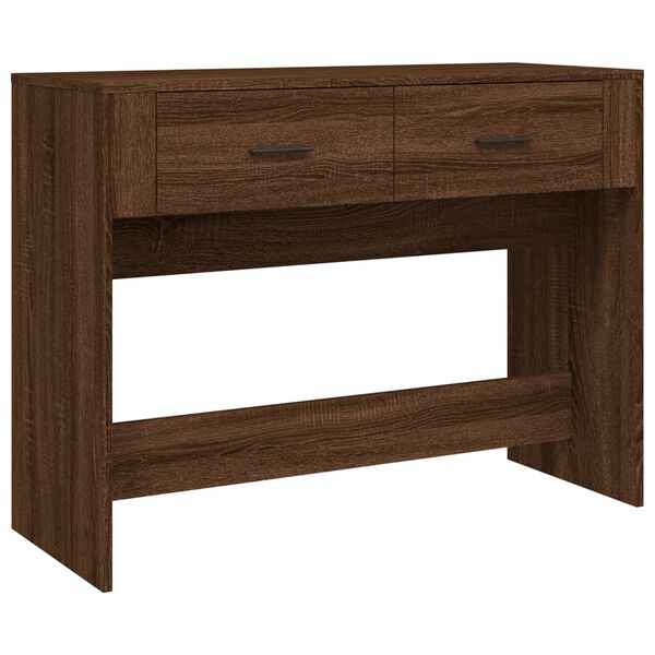 vidaXL Τραπέζι Κονσόλα Καφέ Δρυς 100x39x75 εκ. Επεξεργασμένο Ξύλο