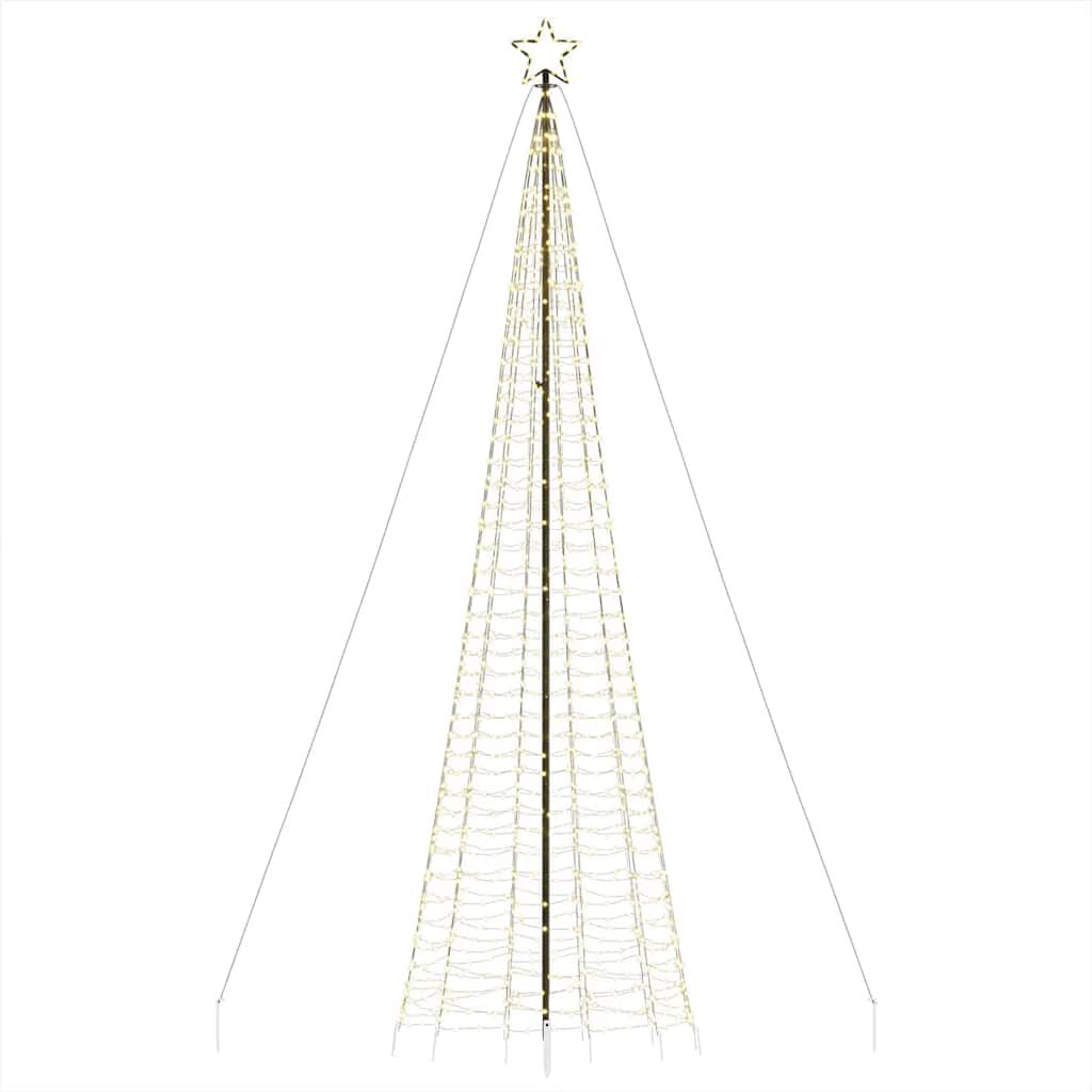 vidaXL Χριστουγεννιάτικο δέντρο LED με αιχμές 1534 LED Ζεστό Λευκό