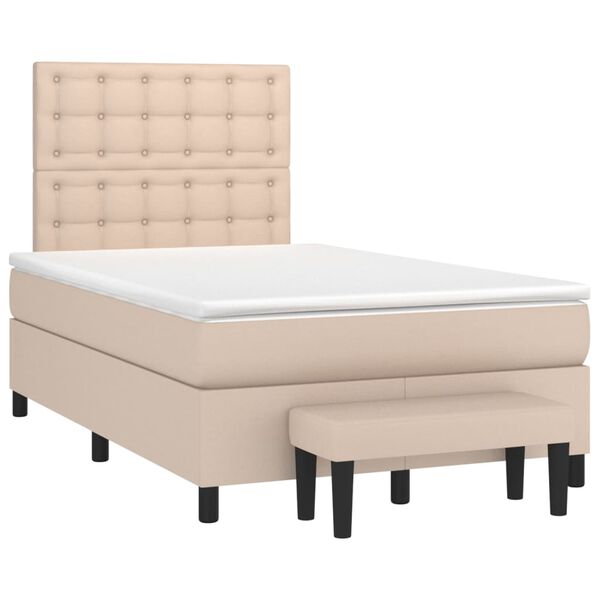 vidaXL &Kappa;&rho;&epsilon;&beta;ά&tau;&iota; Boxspring &mu;&epsilon; &Sigma;&tau;&rho;ώ&mu;&alpha; &Kappa;&alpha;&pi;&omicron;&upsilon;&tau;&sigma;ί&nu;&omicron; 120x200&epsilon;&kappa;.&alpha;&pi;ό &Sigma;&upsilon;&nu;&theta;.&Delta;έ&rho;&mu;&alpha;