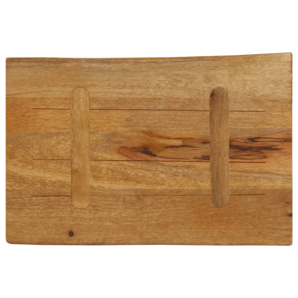 vidaXL Επιφάνεια Τραπεζιού 50x40x2,5 εκ. Live Edge Μασίφ Ξύλο Μάνγκο