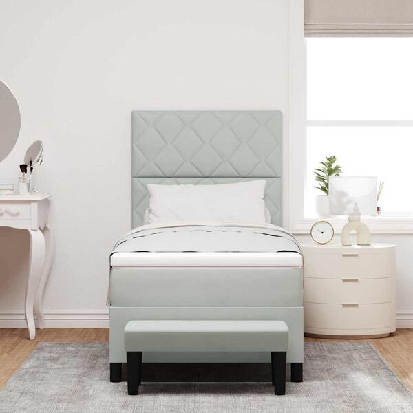 vidaXL &Kappa;&rho;&epsilon;&beta;ά&tau;&iota; &mu;&epsilon; &epsilon;&lambda;&alpha;&tau;ή&rho;&iota;&alpha; &mu;&epsilon; &sigma;&tau;&rho;ώ&mu;&alpha; &Alpha;&nu;&omicron;&iota;&chi;&tau;ό &gamma;&kappa;&rho;&iota; 90 x 190 cm &Beta;&epsilon;&lambda;&omicron;ύ&delta;&omicron;