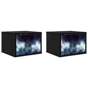 vidaXL &Tau;&omicron;ί&chi;&omicron;&upsilon; &kappa;&omicron;&mu;&omicron;&delta;ί&nu;&omicron; RAALTE 2 &tau;&mu;&chi;. &Mu;&alpha;ύ&rho;&eta; &Delta;&rho;&upsilon;&sigmaf; 36 x 33 x 25 &epsilon;&kappa;.