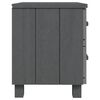 vidaXL Κομοδίνο HAMAR Σκούρο Γκρι 40 x 35 x 44,5 εκ. Μασίφ Ξύλο Πεύκου