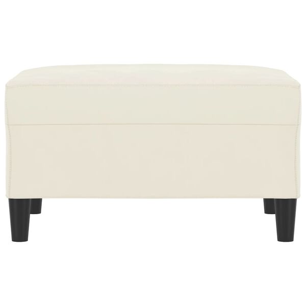 vidaXL Υποπόδιο Κρεμ 70x55x41 εκ. Βελούδινο