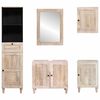 vidaXL Σετ Επίπλων Μπάνιου με συρτάρι 5 pcs Λευκό 38 x 33 x 160 εκ.