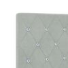 vidaXL Βελούδινο Κεφαλάρι Argyle Ανοιχτό γκρι 80 cm Βελούδο
