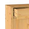 vidaXL Πλαϊνό γραφείο Drammen Δρυς 79 x 43 x 75.5 εκ Μασίφ ξύλο πεύκου