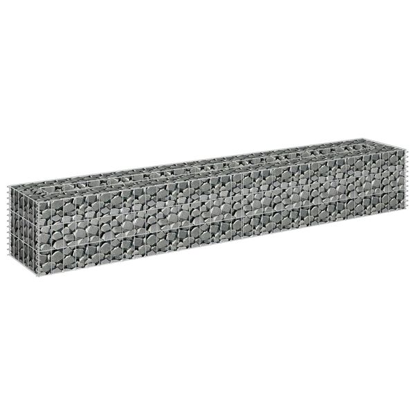 vidaXL Συρματοκιβώτιο-Γλάστρα Υπερυψωμένη 180x30x30 εκ. Γαλβ. Χάλυβας